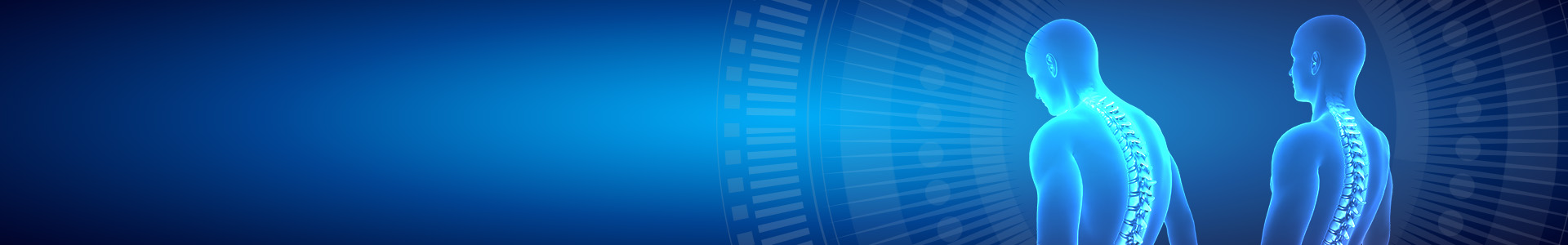 Digital illustration of human spine alignment